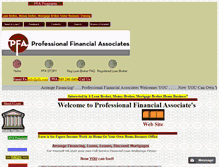 Tablet Screenshot of pfa.com