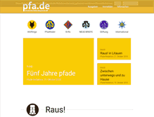 Tablet Screenshot of pfa.de